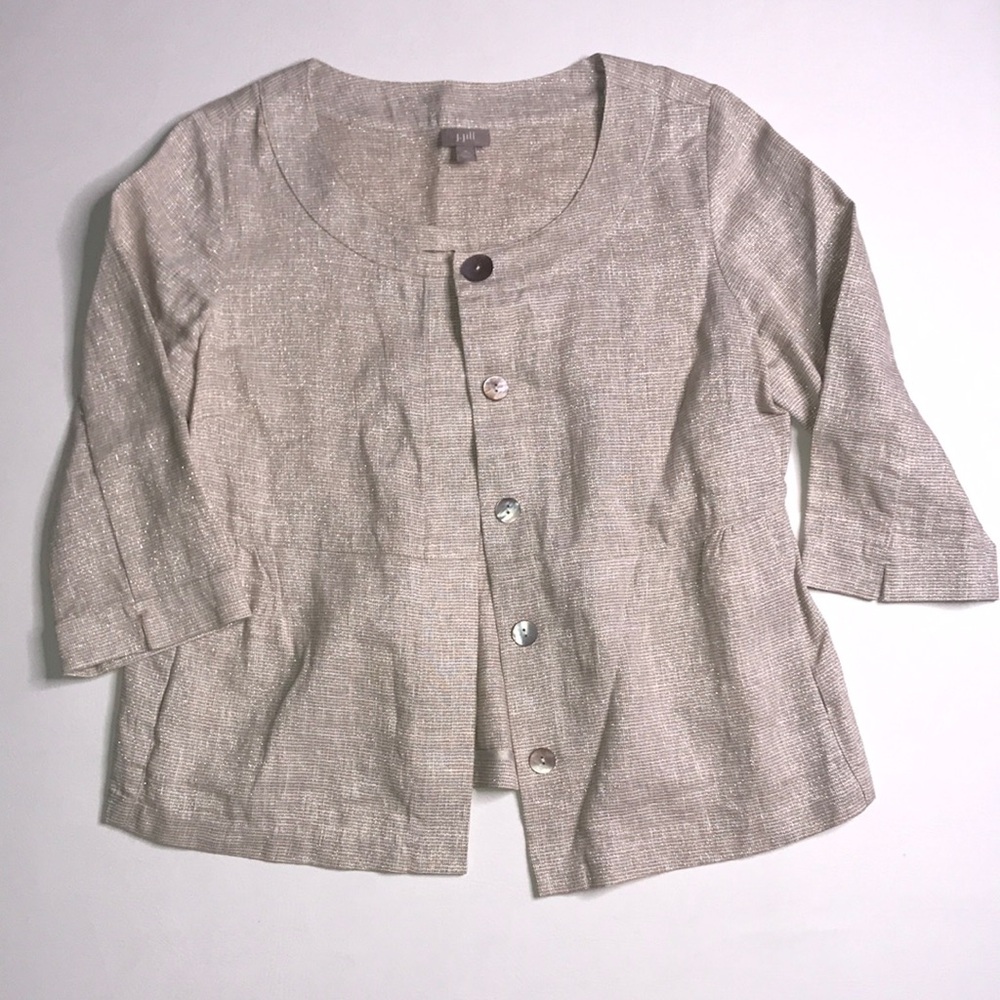 J. Jill tan blazer Sz: M petite